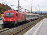 intercity---eurocity/234590/1216-013-der-oebb-mit-einem 1216 013 der BB mit einem EC am 7.11.2012 in Rosenheim 